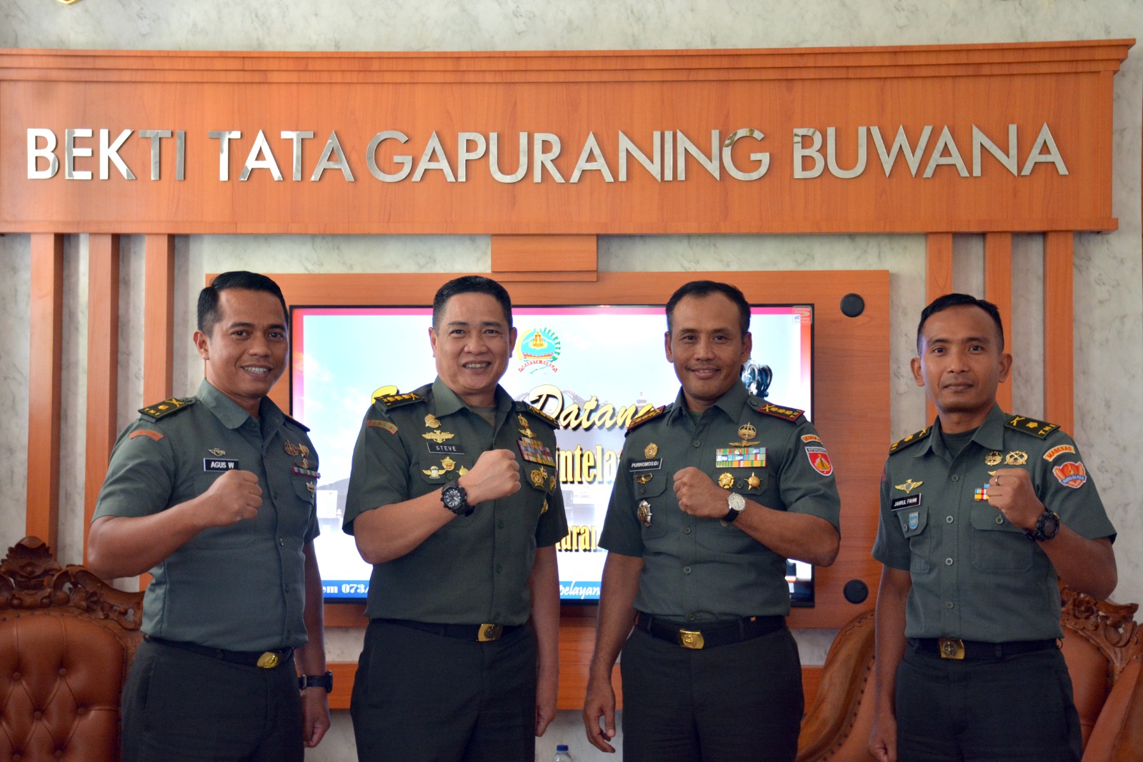 Tim Asisten Pengawas dan Evaluasi Staf Intelijen AD Kunjungi Korem 073/Makutarama 